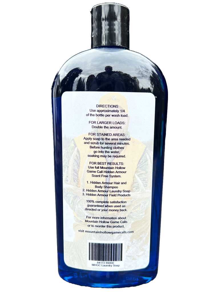 Hidden Armour No Scent Laundry Soap Mountain Hollow Game Calls