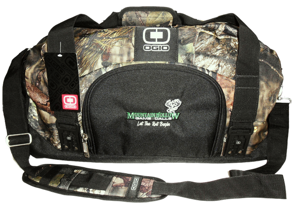 MHGC Deer Logo Mossy Oak Camo Duffle Bag – Mountain Hollow Game Calls