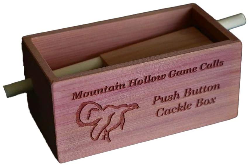 Push Box Call Cedar Push Button Cackle Box (Deluxe Model) – Mountain Hollow Game Calls