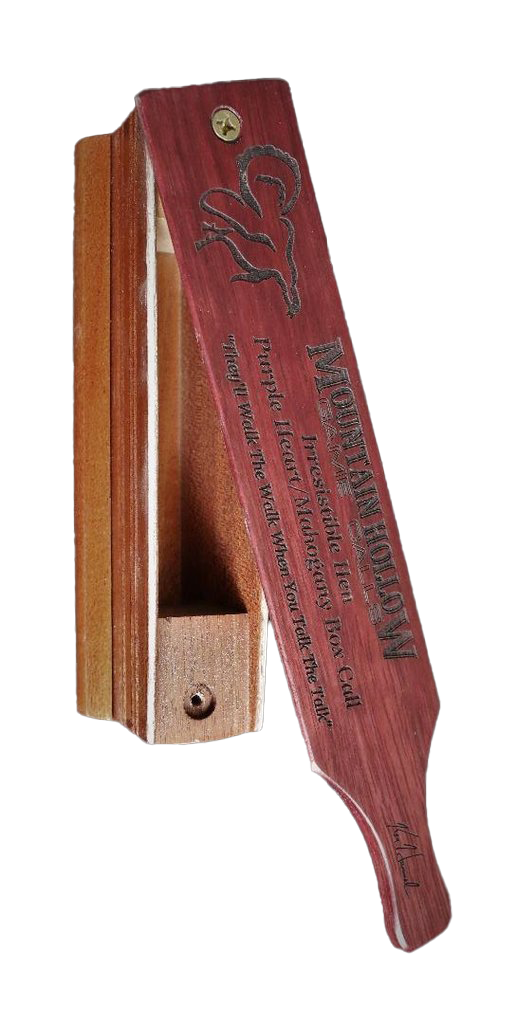 Hen Purple Heart Mahogany Box Call – Mountain Hollow Game Calls