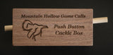 Walnut Push Button Cackle Box (Deluxe Model)